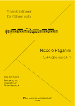 PAGANINI Niccolo (1782-1840 Italia)<br><br>4 Capricen aus op. 1 (Hoppstock)